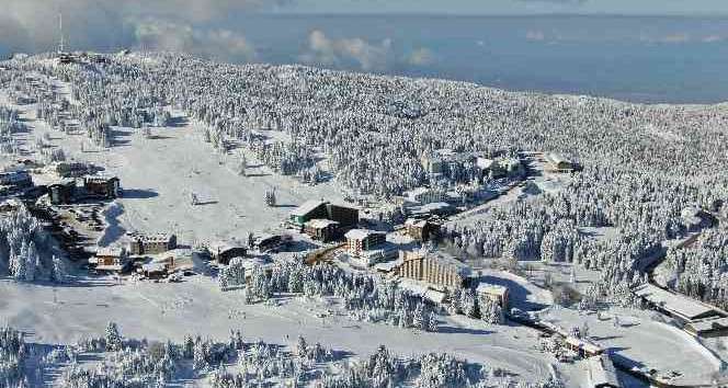 Uludağ’da kar kalınlığı yükseldi